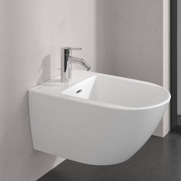 Villeroy&Boch Skyla Einhebel-Bidetarmatur mit Ablaufgarnitur