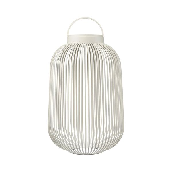 blomus LITO LED-Lamp Laterne Größe L Ø31cm H 49cm, silk gray