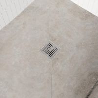 Vorschau: hansgrohe RainDrain Point Komplettset Punktablauf 15x15cm, edelstahl gebürstet 56253800