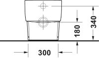 Vorschau: Duravit Balcoon Stand-WC, Abgang waagerecht, rimless, clay terra matt