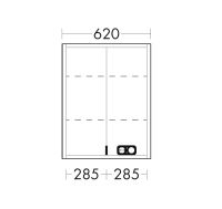 Vorschau: Burgbad rl20 Spiegelschrank 62x80cm mit Lichtrahmen, Wandeinbau Vorschau: Burgbad rl20 Spiegelschrank 62x80cm mit Lichtrahmen, Wandeinbau