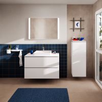 Vorschau: hansgrohe Xilesa E Waschtischunterschrank 98x55cm für Konsole mit 2 Schubkästen, grifflos