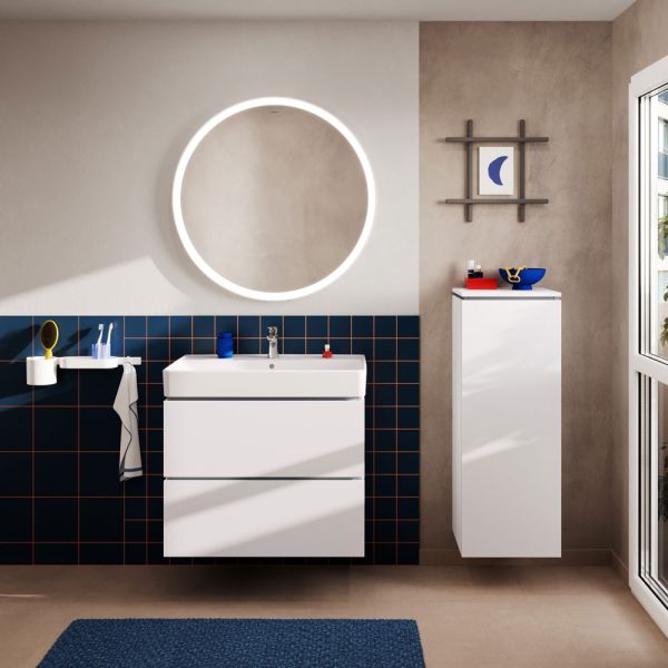 hansgrohe Xilesa E Unterschrank 78x47cm für Waschtisch, 2 Schubkästen mit Push-Open
