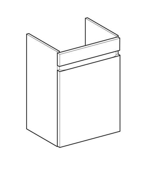 Geberit Renova Plan Unterschrank für Handwaschbecken mit 1 Tür, Breite 50cm_1