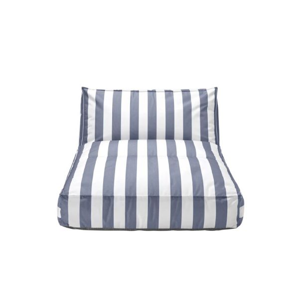 blomus STAY Day Bed 190x120cm, blau/weiß gestreift