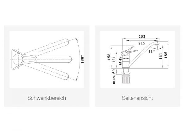 Blanco Blancowega II Küchenarmatur, SILGRANIT®-Look zweifarbig