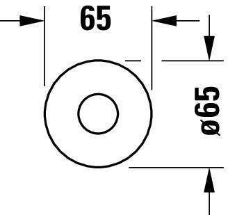 Duravit Circle Wanneneinlauf rund, chrom CE5240010010