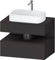 Vorschau: Duravit Qatego Unterschrank für Aufsatzbecken 80x55cm in graphit supermatt, mit offenem Fach QA4730