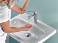 Vorschau: WimTec PROOF E4 Klinik - HyPlus HDM 230V Netzbetrieb Waschtischarmatur Mischwasser, chrom