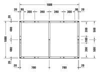 Vorschau: Duravit Tempano Fußgestell 160x100cm