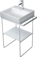 Vorschau: Duravit DuraSquare Metallkonsole bodenstehendWandmontage zu Waschtisch 073245, chrom 0031091000