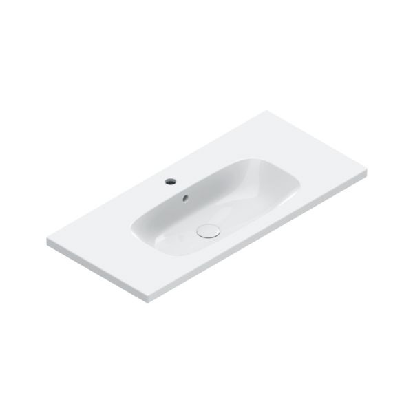 Catalano Alvea Waschtisch 120x46cm, weiß CataGlaze+ 1 Hahnloch 0621222001
