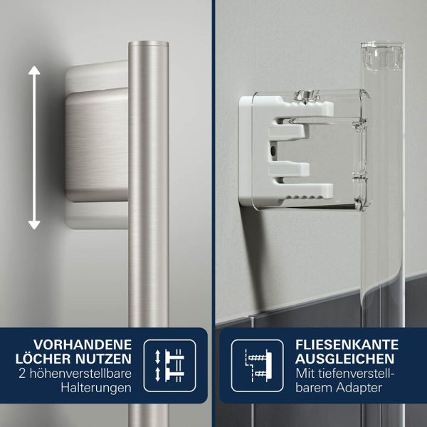 Grohe Vitalio Joy+ 120 Brausestangen-Set, 3 Strahlarten, supersteel