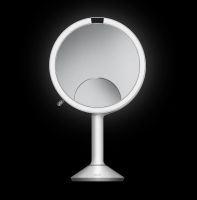 Vorschau: simplehuman Stand-Sensorkosmetikspiegel Ø20cm trio mit Touch-Helligkeitsregelung
