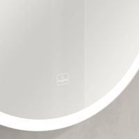 Vorschau: Villeroy&Boch Subway 3.0 LED-Spiegel Ø71,2cm, mit Sensordimmer, weiß matt A46471001