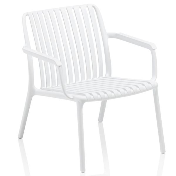 KETTLER LAGO Lounge Sessel mit Armlehne, weiß 0302908-5000