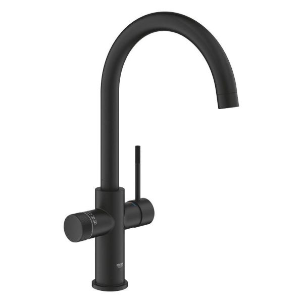 Grohe Blue 2.0 5-in-1-Armatur, C-Auslauf, phantom black 104416KF01 