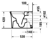 Vorschau: Duravit White Tulip Stand-WC Tiefspüler, spülrandlos, weiß