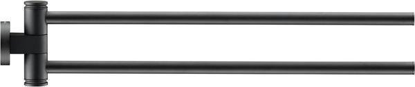 Duravit D-Code Handtuchhalter 44,7 cm, 2-armig, schwarz matt