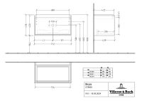 Vorschau: Villeroy&Boch Skyla Waschtischunterschrank 80cm, 1 Auszug, C78600