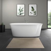 Vorschau: Duravit White Tulip freistehende Badewanne oval 180x90cm Acrylverkleidung weiß 700469000000000