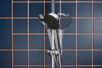 Vorschau: hansgrohe Activera Select S Duschset 95 2jet EcoSmart mit Duschstange Varia 72cm, chrom