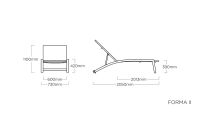 Vorschau: KETTLER ALUMINIUM FORMA II Rollliege, anthrazit/graphit