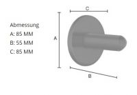 Vorschau: Smedbo Dry Montage-Kit für versteckten Elektroanschluss für FB700, schwarz