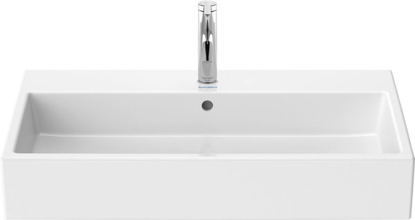 Duravit Vero Air Waschtisch rechteckig 80x47cm, mit 1 Hahnloch und Überlauf, weiß 2350800000