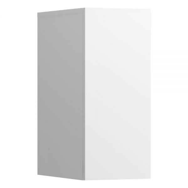 Kartell by Laufen Seitenelement mit 1 Tür, Scharnier rechts, Breite 30cm weiß matt