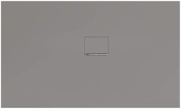 Villeroy&Boch Squaro Infinity Quaryl®-Duschwanne, Eckeinbau rechts gegen Wand, 150x90cm, grey, UDQ1590SQI2RV-3S