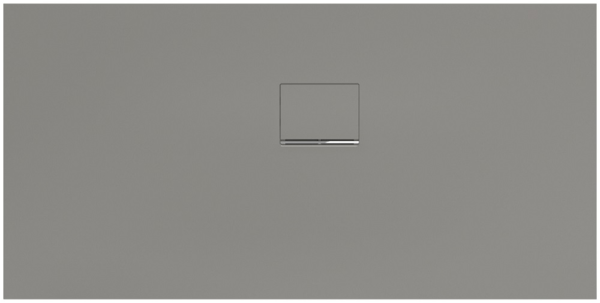 Villeroy&Boch Squaro Infinity Quaryl®-Duschwanne, Eckeinbau rechts gegen Wand, 150x75cm, grey, UDQ1575SQI2RV-3S