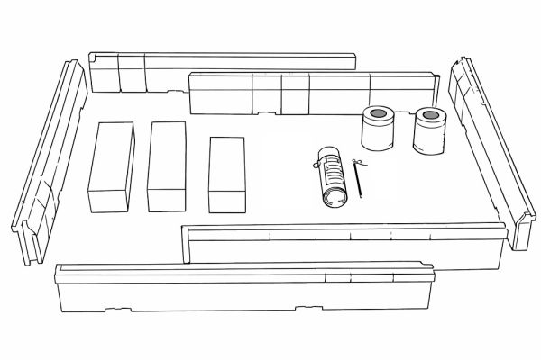 Villeroy&Boch Installationsset für große Größen 120x70-180x90cm