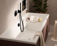 Vorschau: hansgrohe Exafill Fertigset Wanneneinlauf, Ablauf- und Überlaufgarnitur, schwarz matt/weiß glanz 58119670