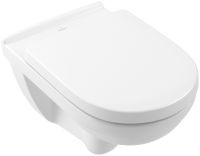 Vorschau: Villeroy&Boch O.Novo Wand-WC, WC-Sitz, Vorwandelement u. Betätigungsplatte, Combi-Pack, weiß 5660D301