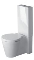 Duravit Starck 1 Stand-WC für Kombination Tiefspüler, Spülrand, WonderGliss weiß 02330900641