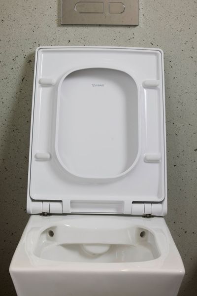 Duravit Viu Wand-WC 48x37cm, eckig, WonderGliss, rimless, Durafix, weiß