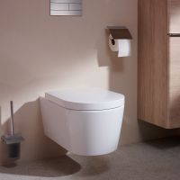 Hansgrohe EluPura S Wand-WC Set spülrandlos mit WC-Sitz, HygieneEffect, weiß 62021450