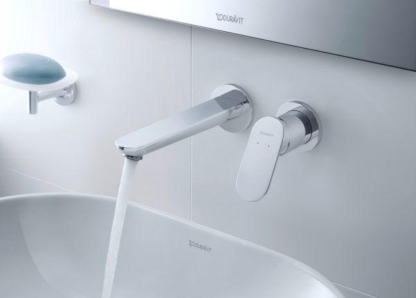 Duravit Wave Einhebel-Waschtischarmatur Unterputz für Wandmontage, chrom WA1070004010