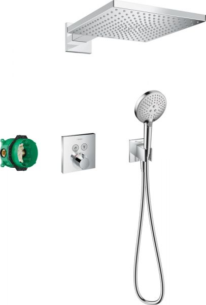 Hansgrohe Raindance E Duschsystem Unterputz 300 1jet mit ShowerSelect Square, chrom