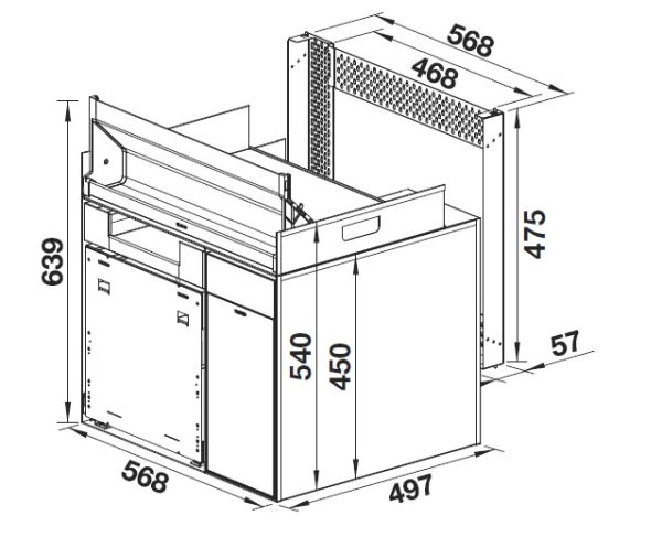 Blanco Multiframe II 60 P Abfallbehälter 30Liter inkl. Choice.ALL Wassersystem
