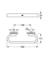 Vorschau: Grohe Selection Wannengriff chrom 41064000 1