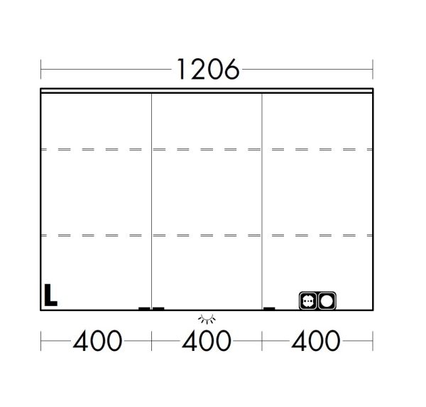 Burgbad Sinea 3.0 LED-Spiegelschrank 120x80cm