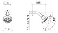 Vorschau: Dornbracht Serienneutral Performing Shower Kopfbrause Ø10cm