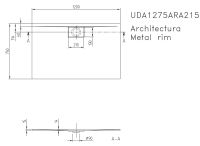 Vorschau: Villeroy&Boch Architectura MetalRim Duschwanne inkl. Antirutsch (VILBOGRIP),120x75cm, weiß UDA1275ARA215GV-01