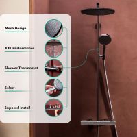 Vorschau: hansgrohe Raindance Alive S Puro Duschsystem 300 1 Strahlart, Ecostat, polished gold optic