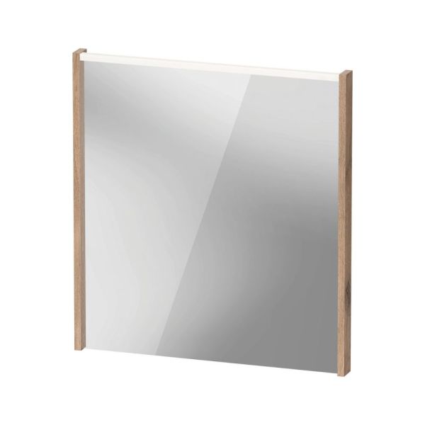 Duravit D-Code 2.0 Spiegel LED-Spiegel 65x70cm, eiche marmoriert DC7076055550000