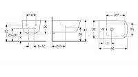 Vorschau: Geberit iCon Square Wandbidet mit Überlauf, geschlossene Form, weiß 231910000_2