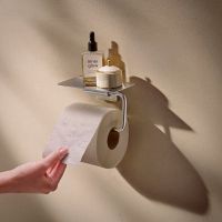 hansgrohe AddStoris S Papierrollenhalter mit Ablage, chrom 41789000