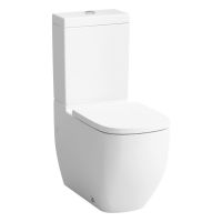 Laufen Palomba Stand-WC-Kombination, wandbündig, spülrandlos, weiß H8248010000001